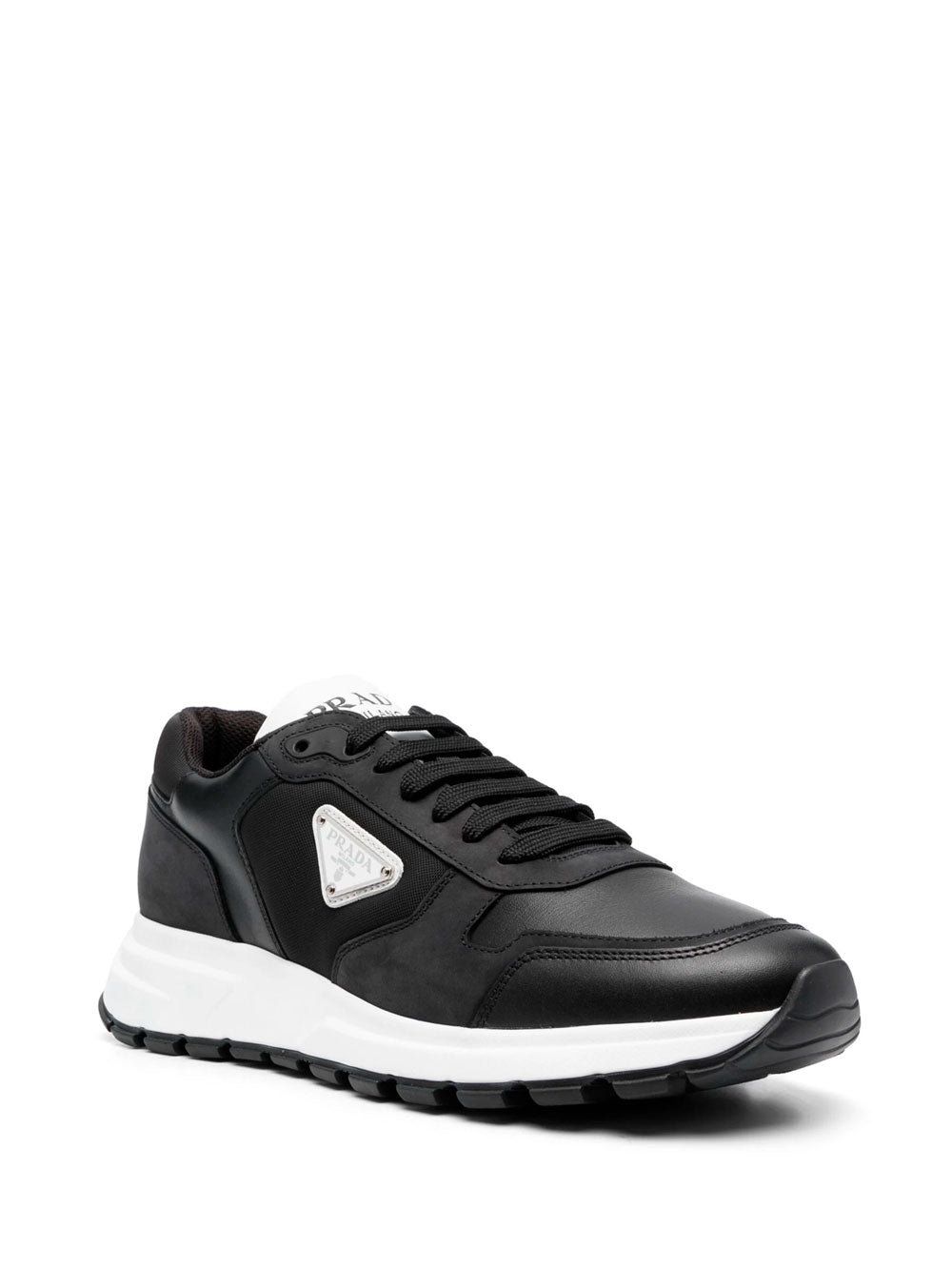 Logo-plaque low-top sneakers | Prada | OTTODISANPIETRO