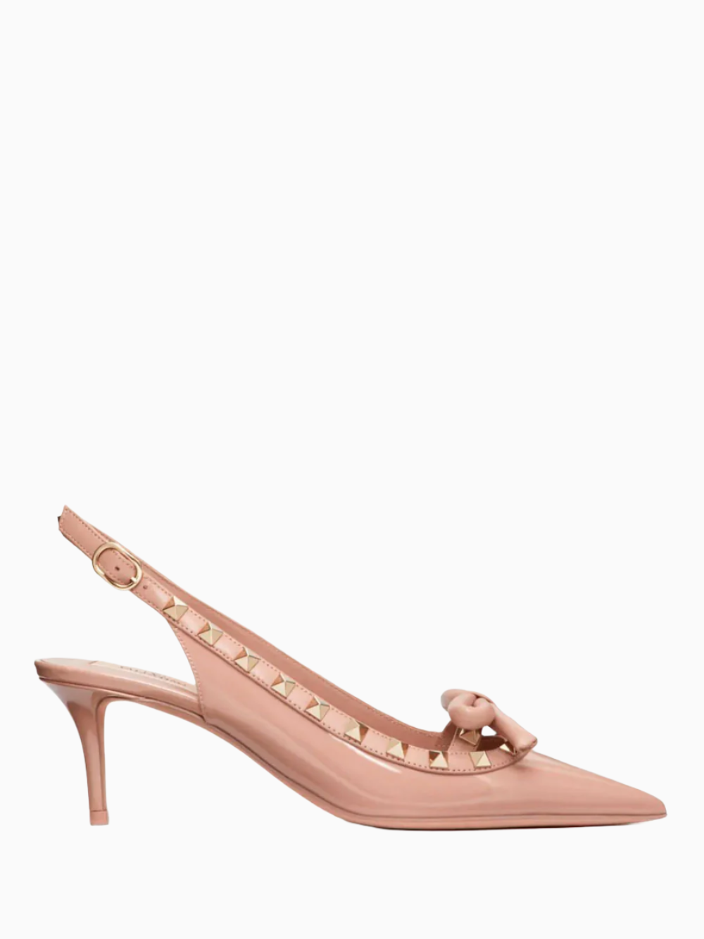 Rockstud Bow slingback pumps