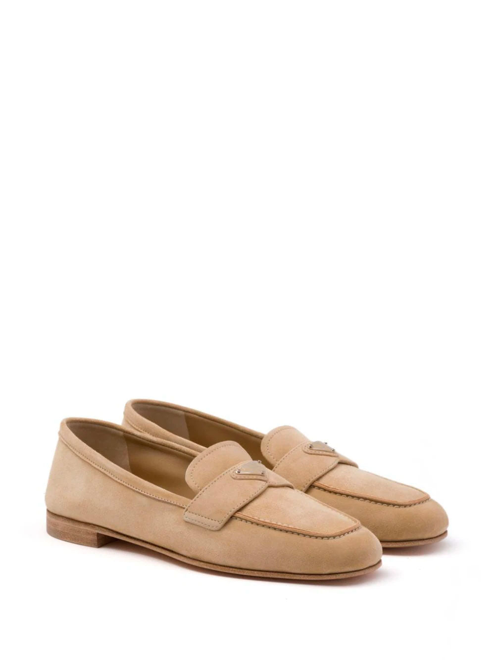 Triangle-logo loafers