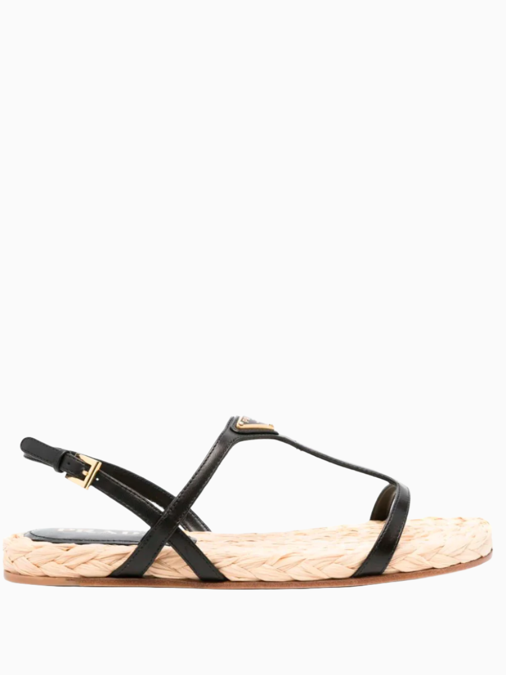 Triangle-logo flat sandals