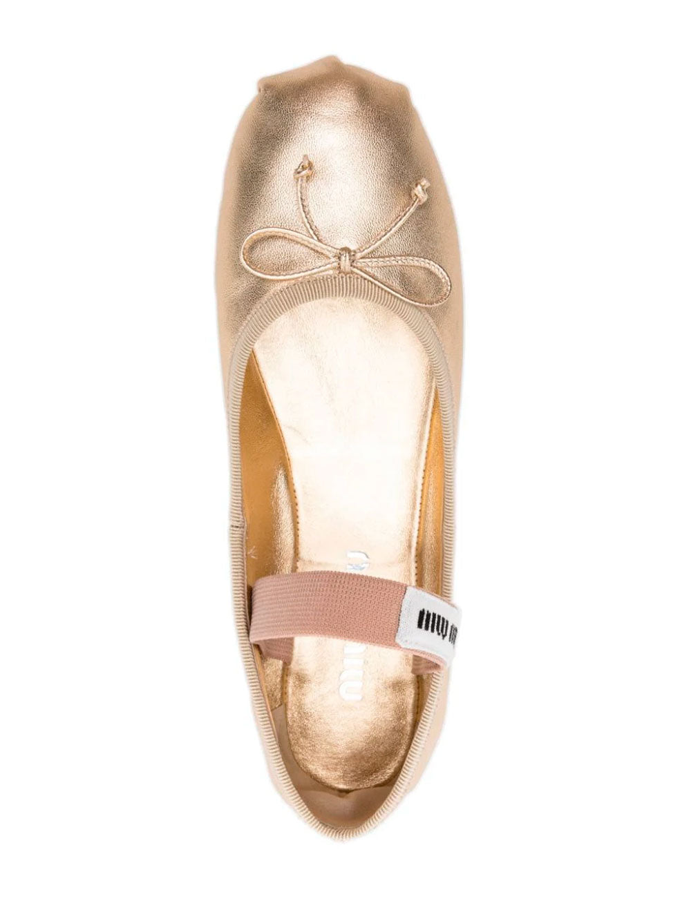 Logo ballerina shoes