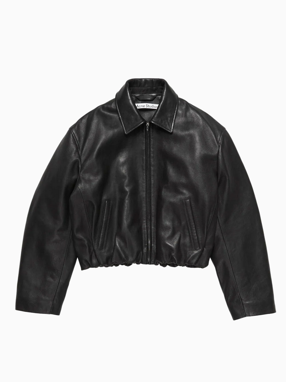 Chaqueta bomber de piel