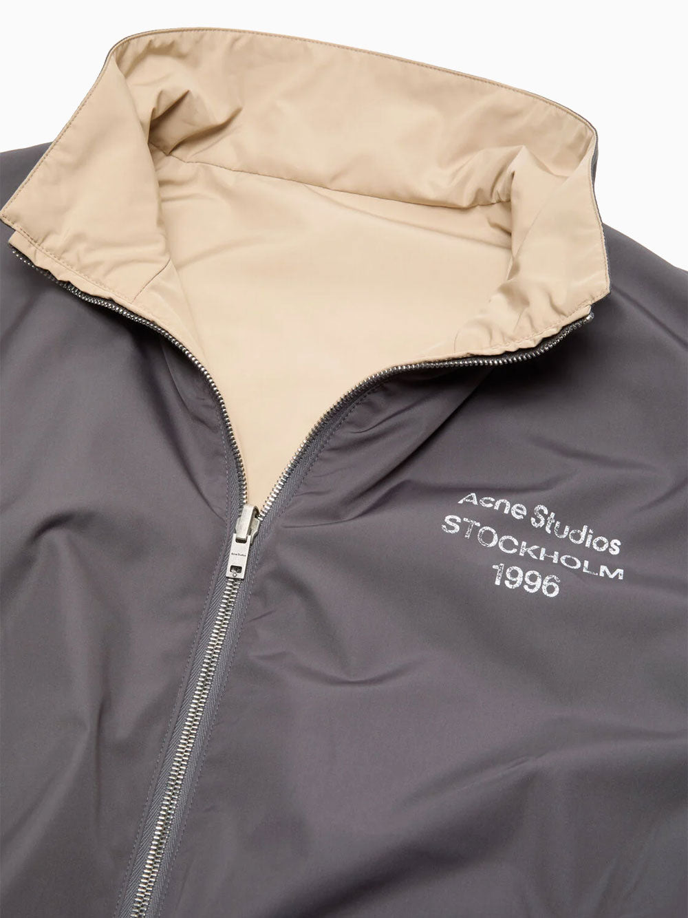 Reversible logo jacket