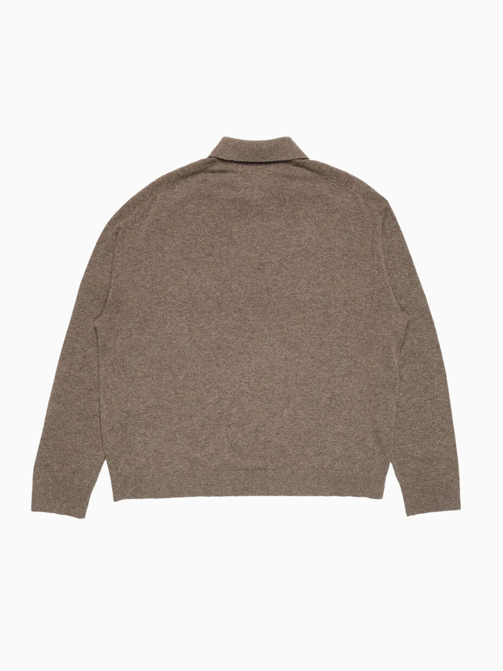 Wool knit polo