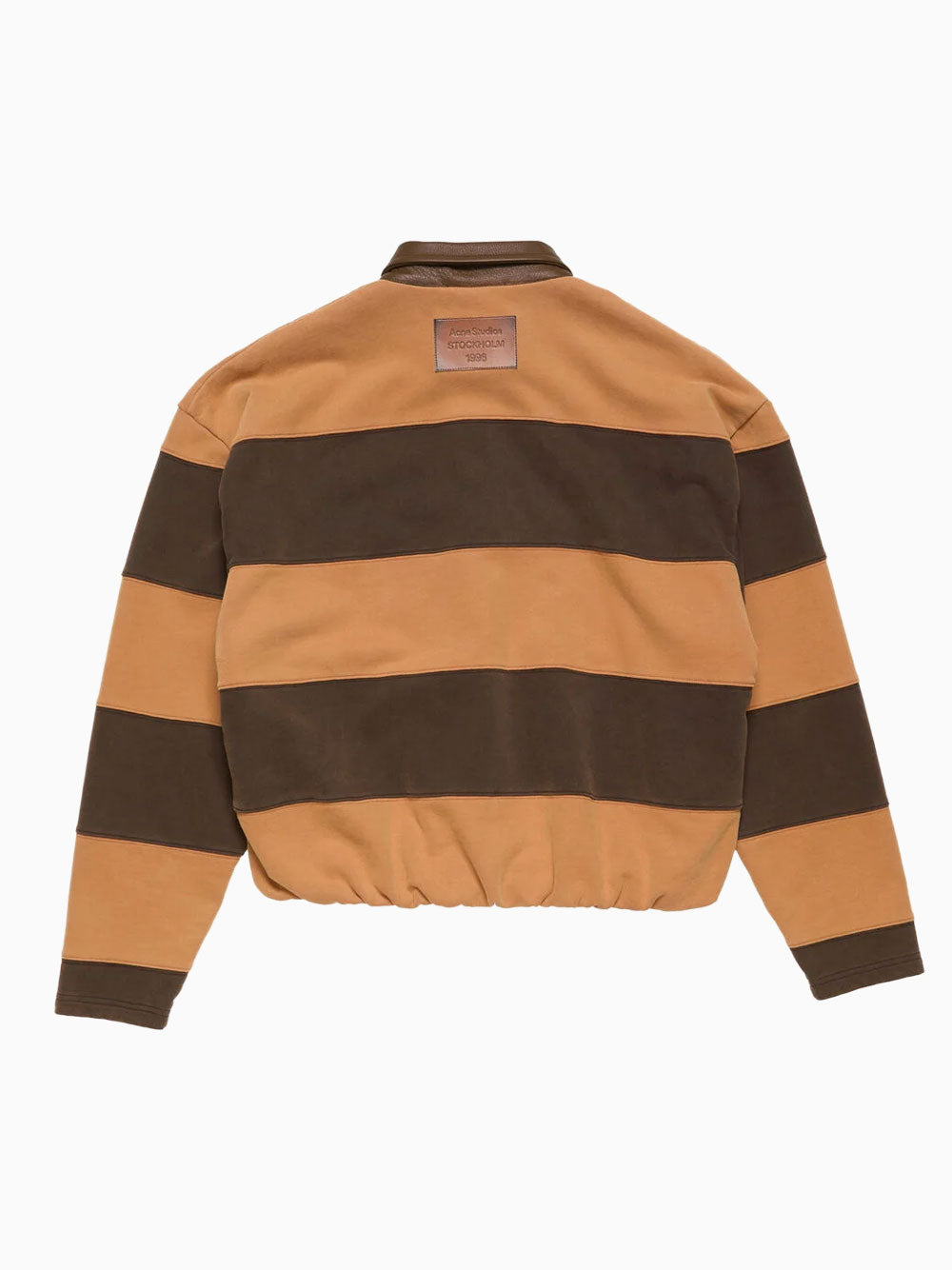 Striped polo sweater