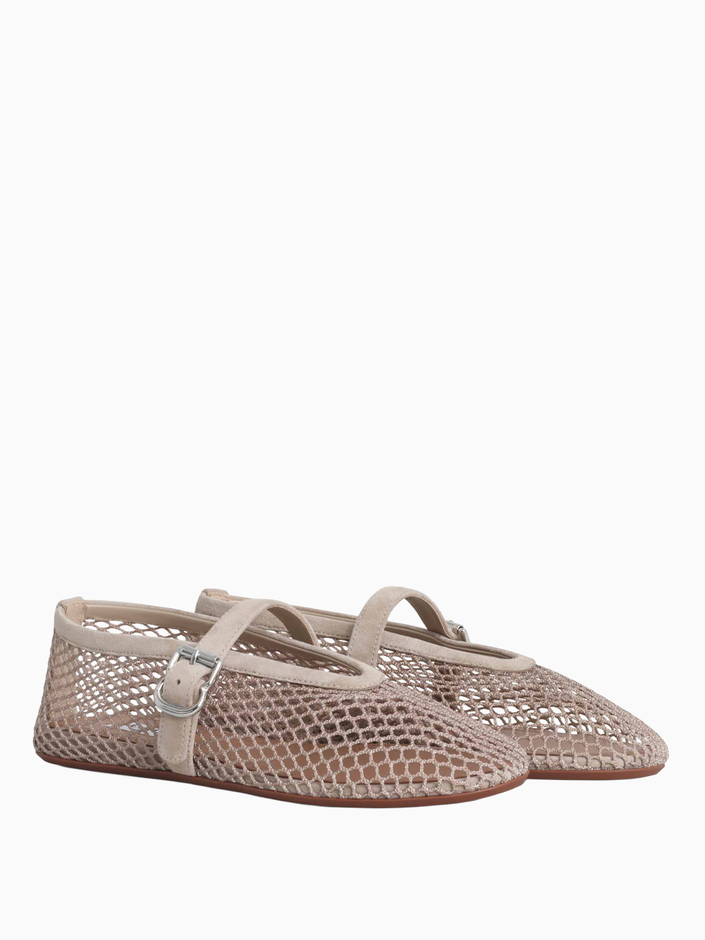 Fishnet ballerinas