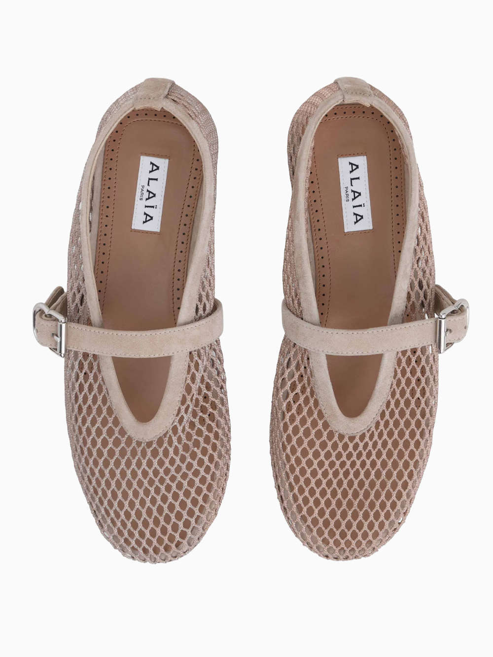 Fishnet ballerinas