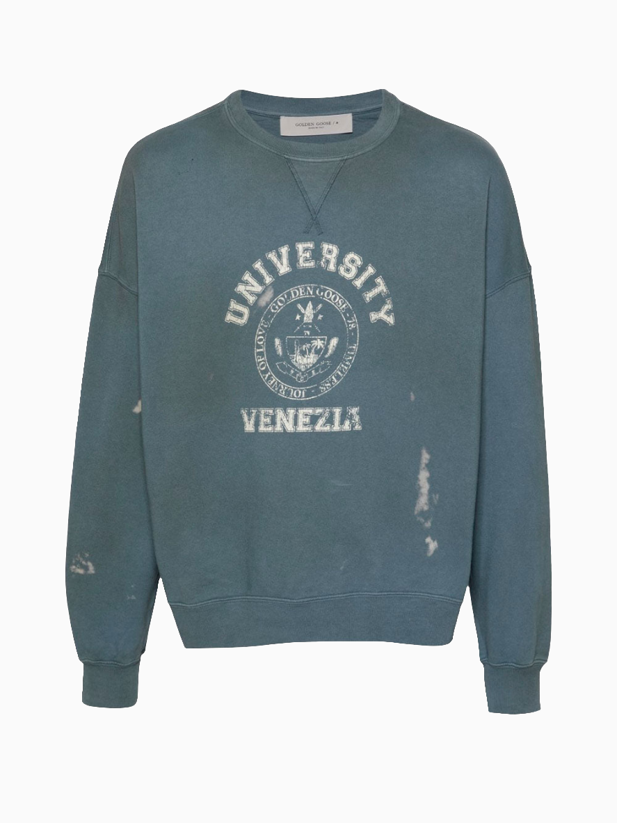 Distressed-effect sweatshirt