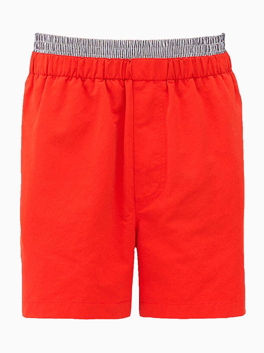 Contrasting piping swim shorts