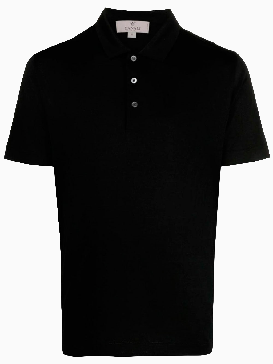 Knitted polo shirt