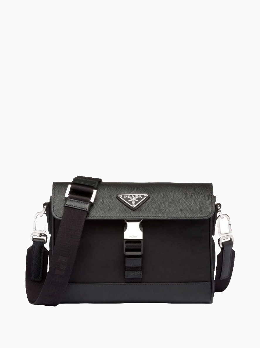 Prada men's nylon shoulder bag sale