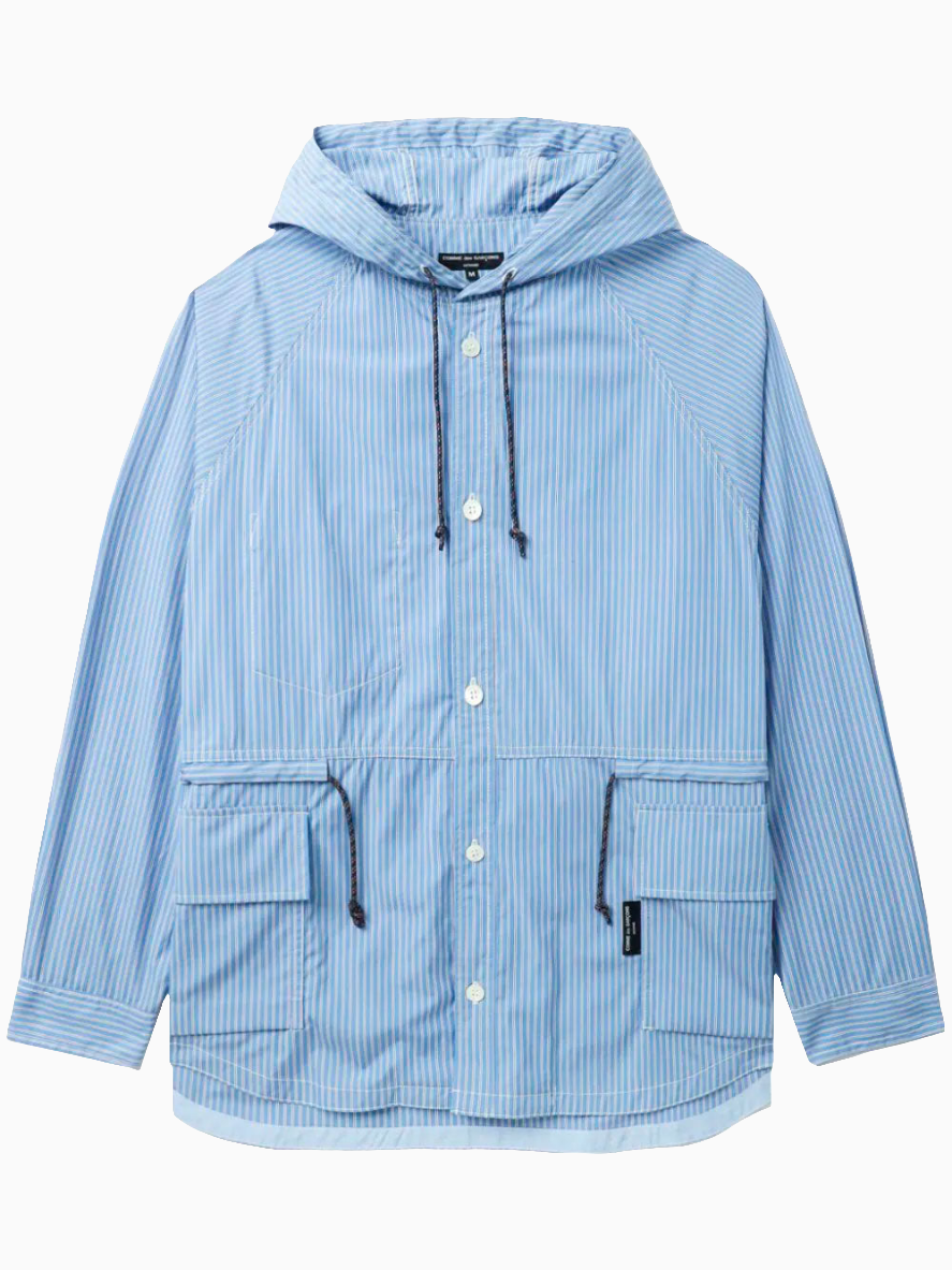 Hooded lightweight overshirt