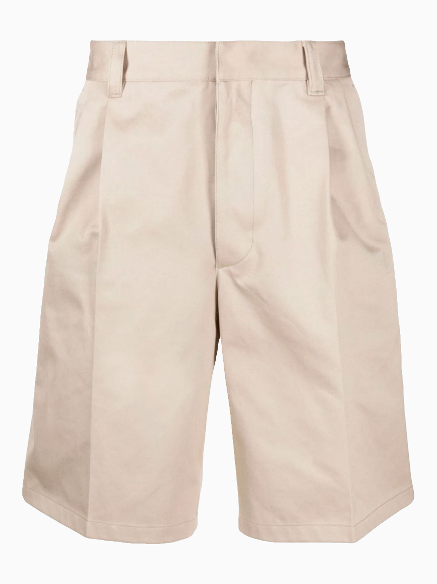 Pleated bermudas