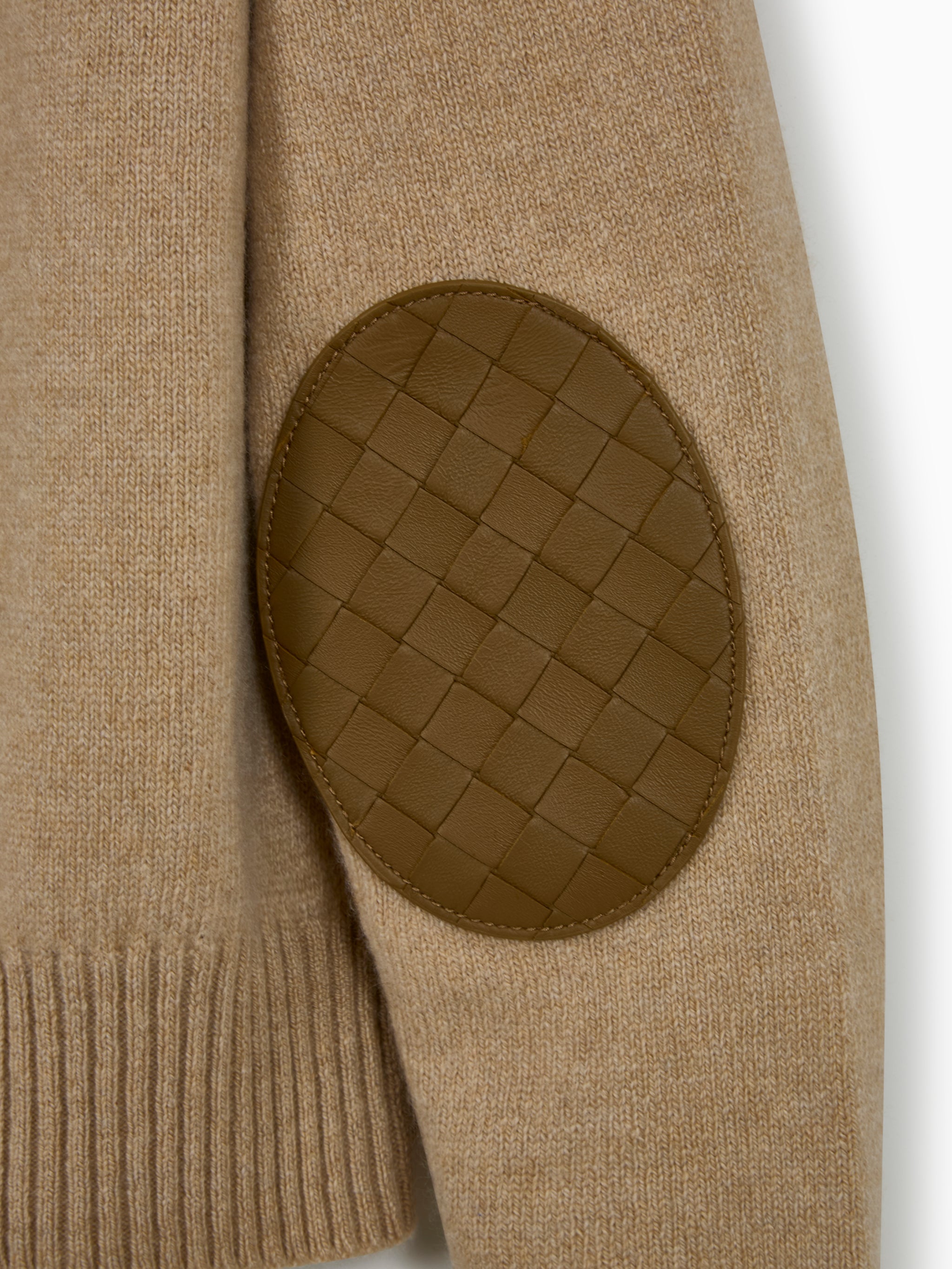 Cardigan with elbow patches