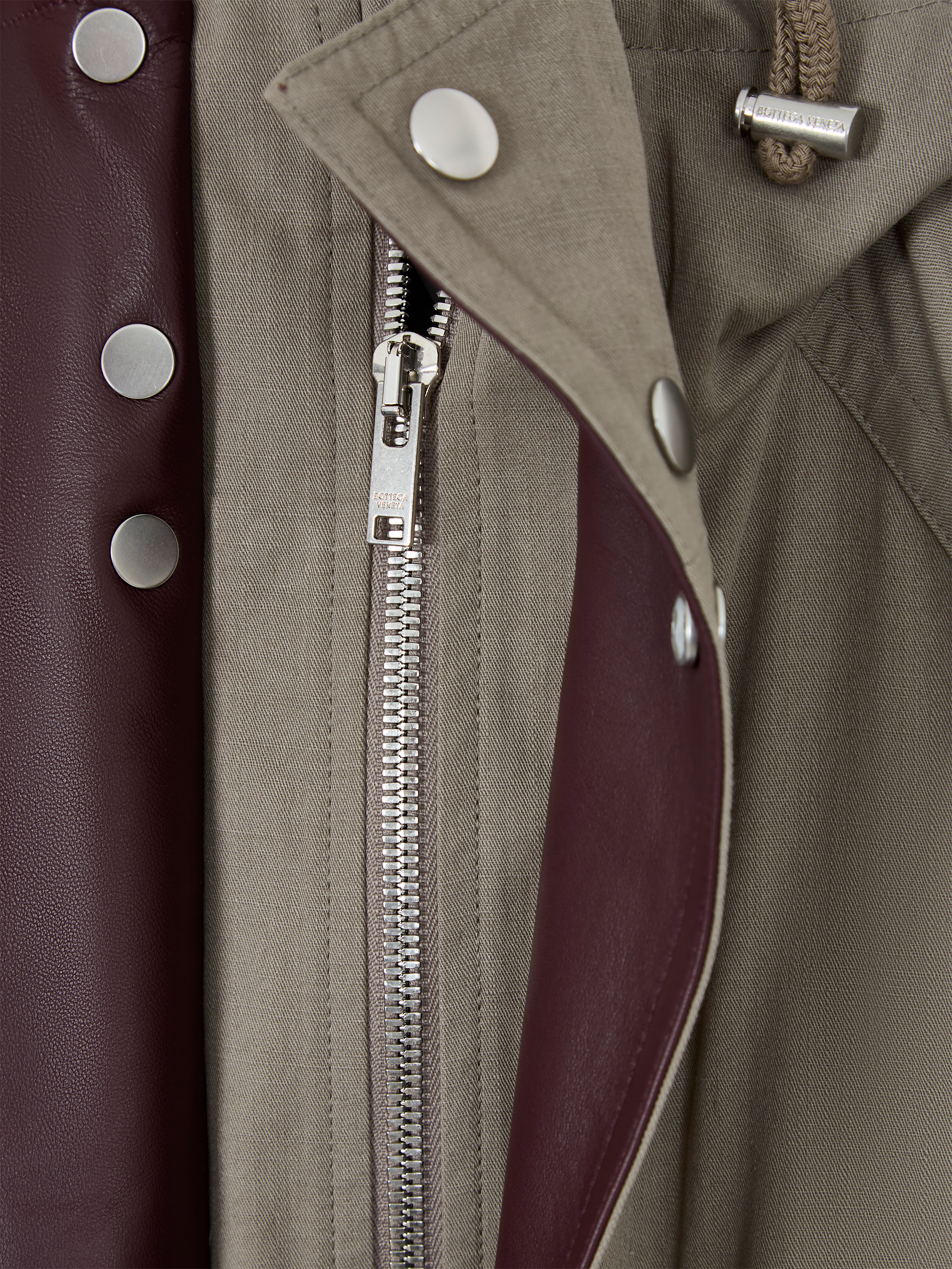 Parka with elbow patches