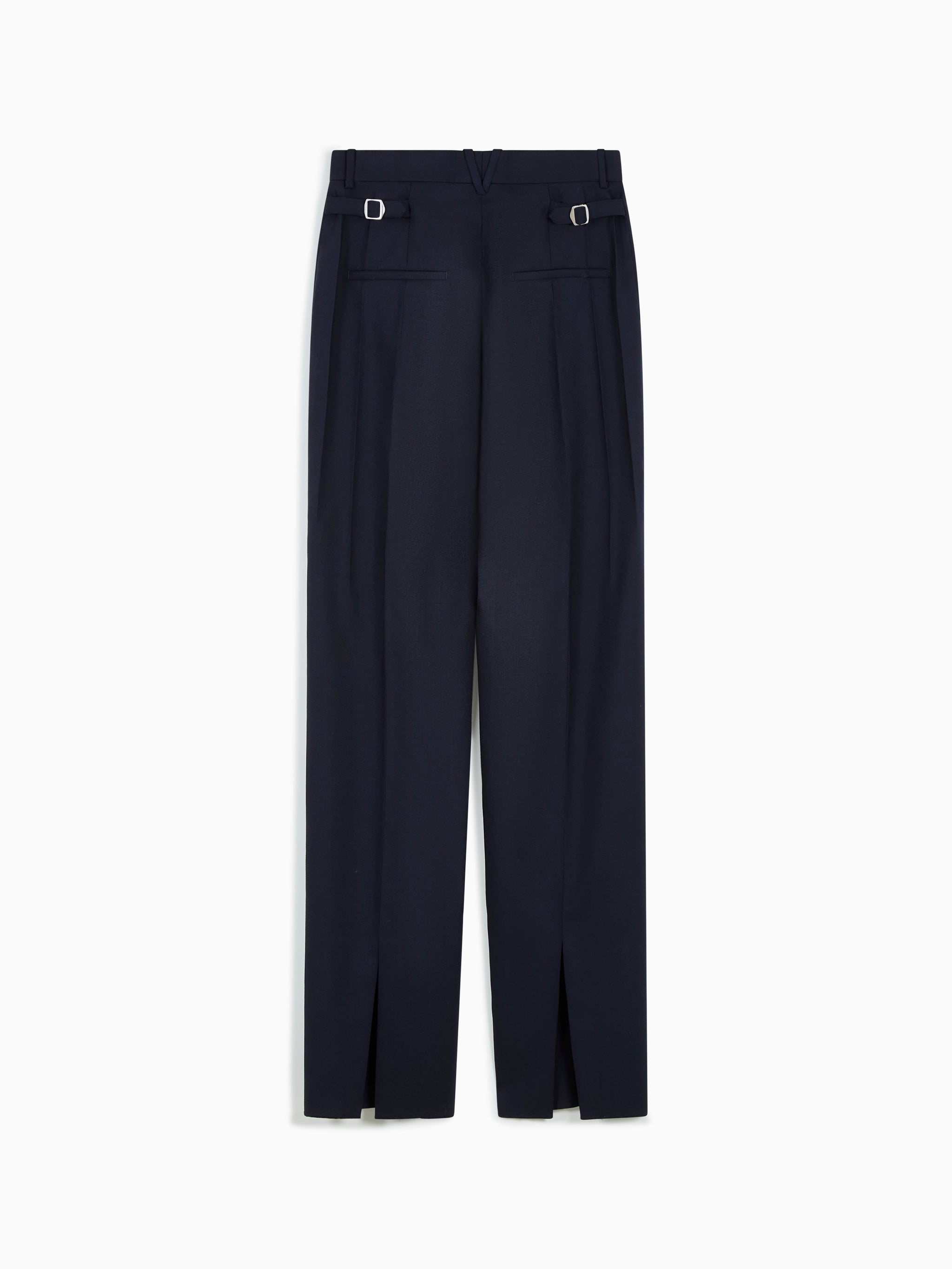 Pants with buckles