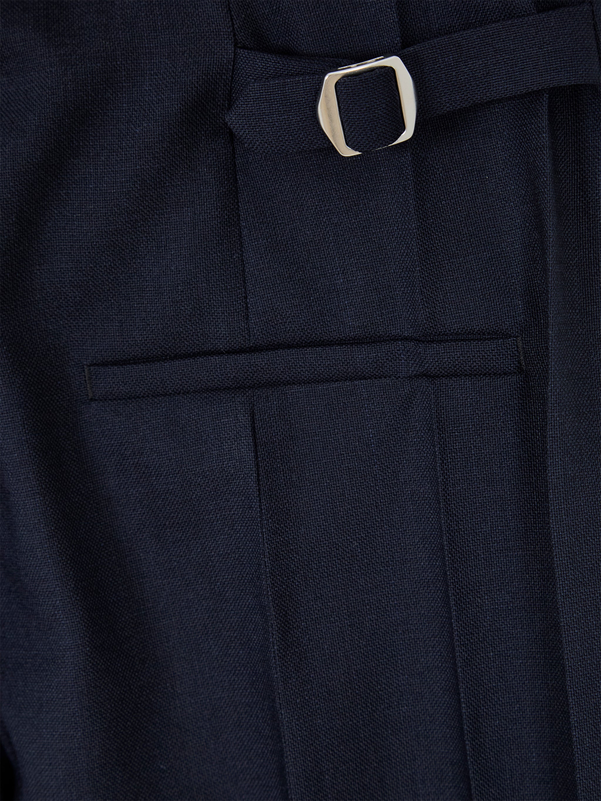 Pants with buckles