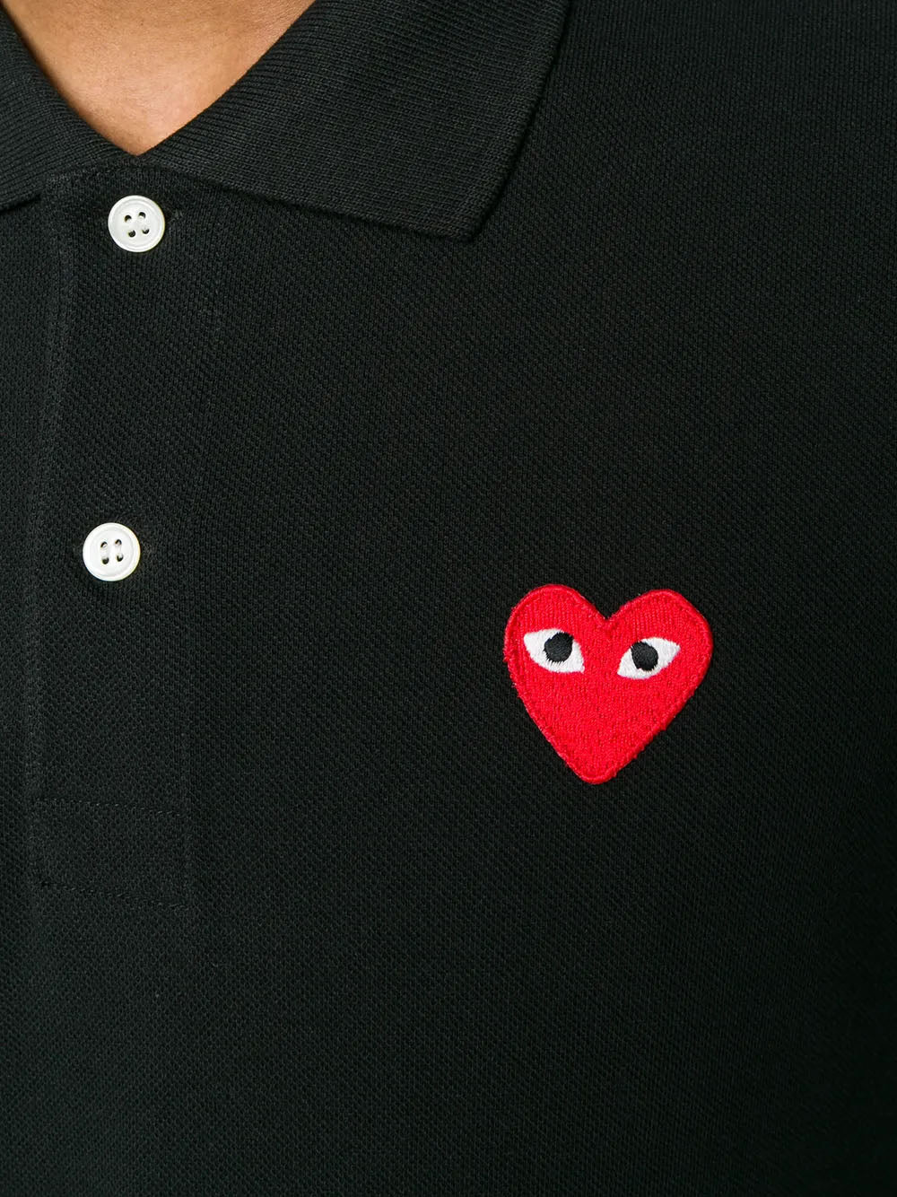 Heart-logo polo shirt