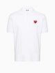 Heart-patch polo shirt