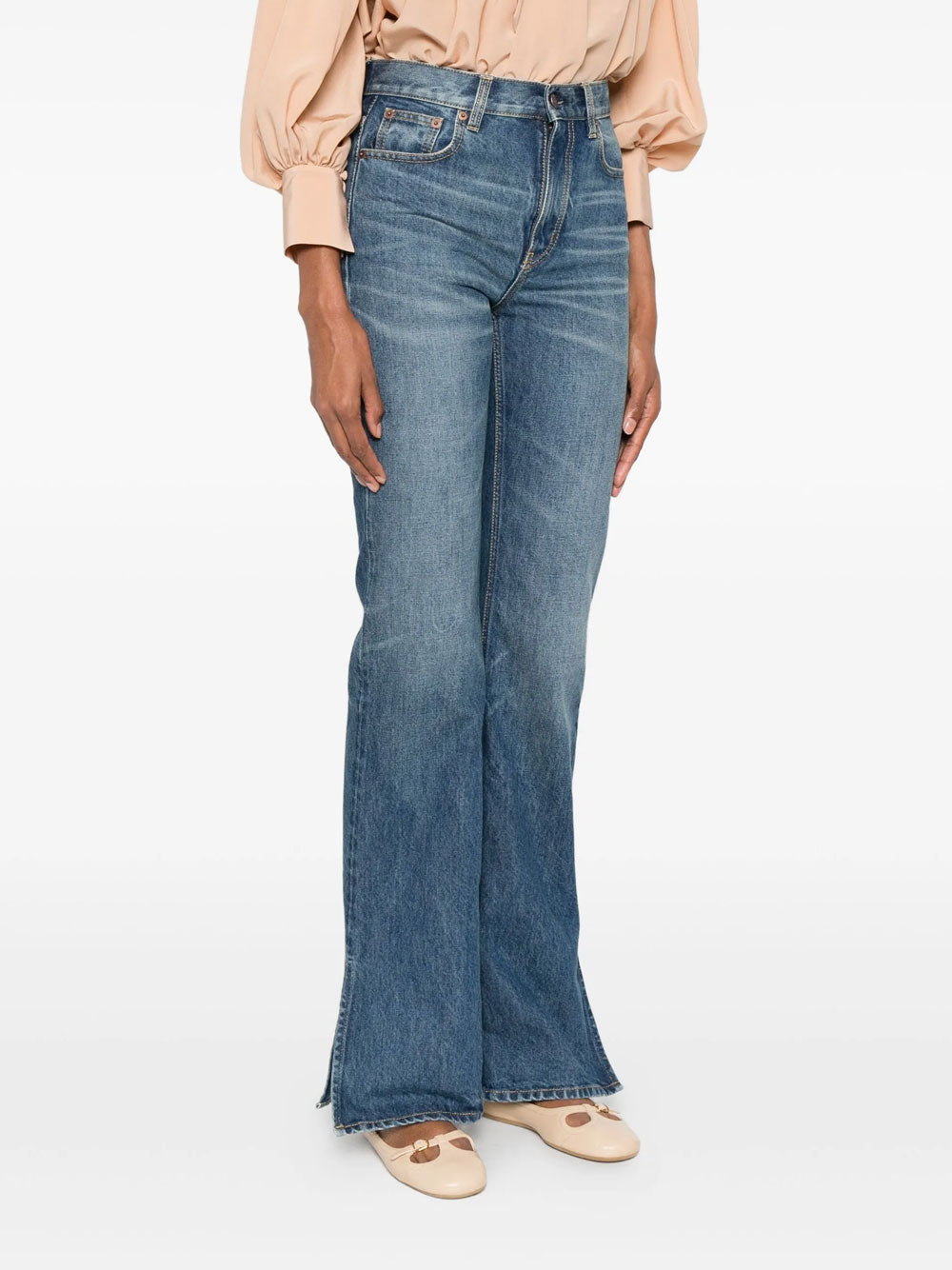 Straight-leg jeans