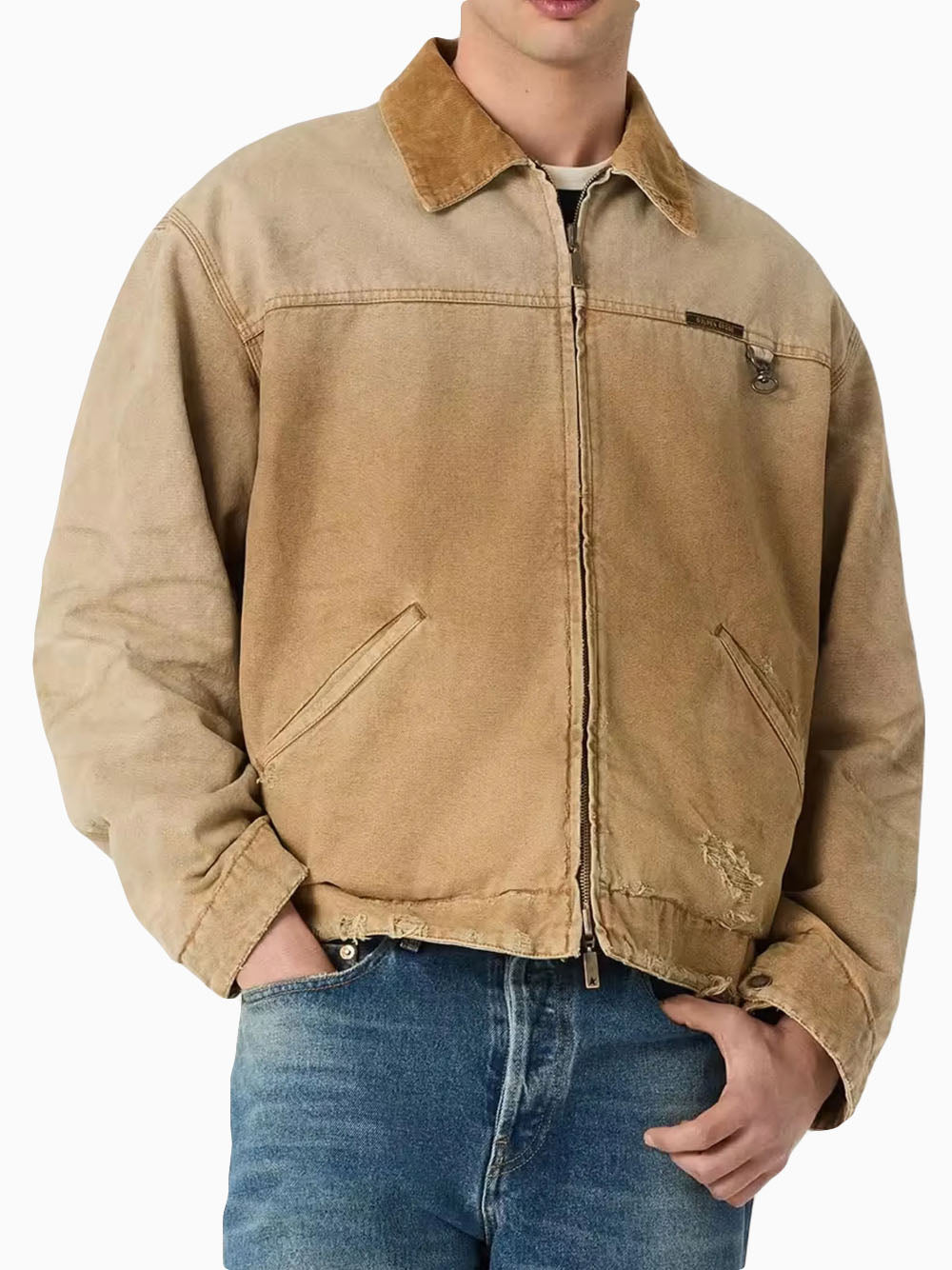 Chaqueta reversible cuadros
