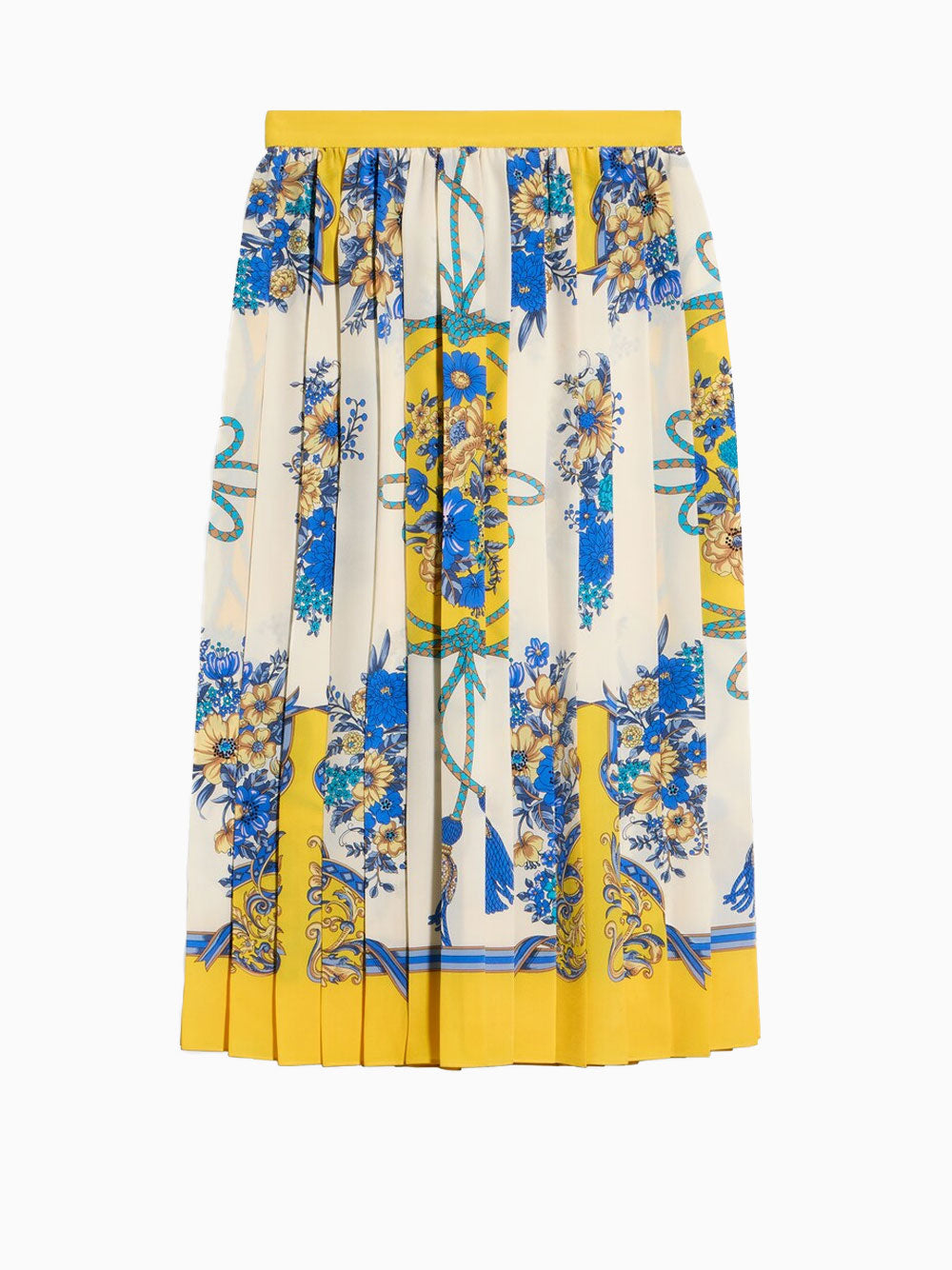 Falda midi estampada