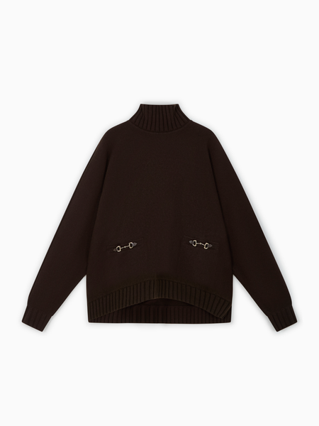 【GUCCI】BEE Turtleneck Sweater ブラック M Horsebit sweater | Gucci | OTTODISANPIETRO