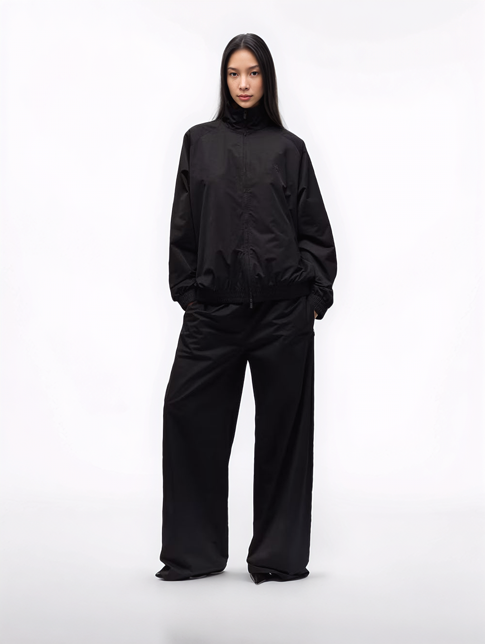Technical twill bomber