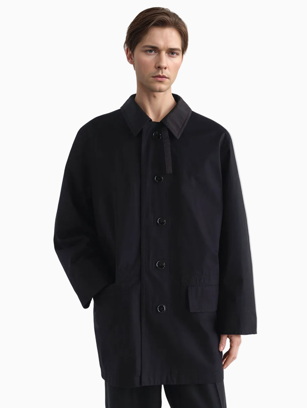Black trench coat