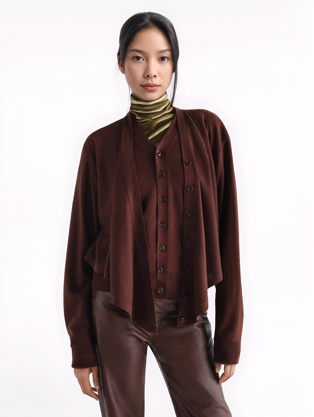 Trompe-l'oeil cardigan