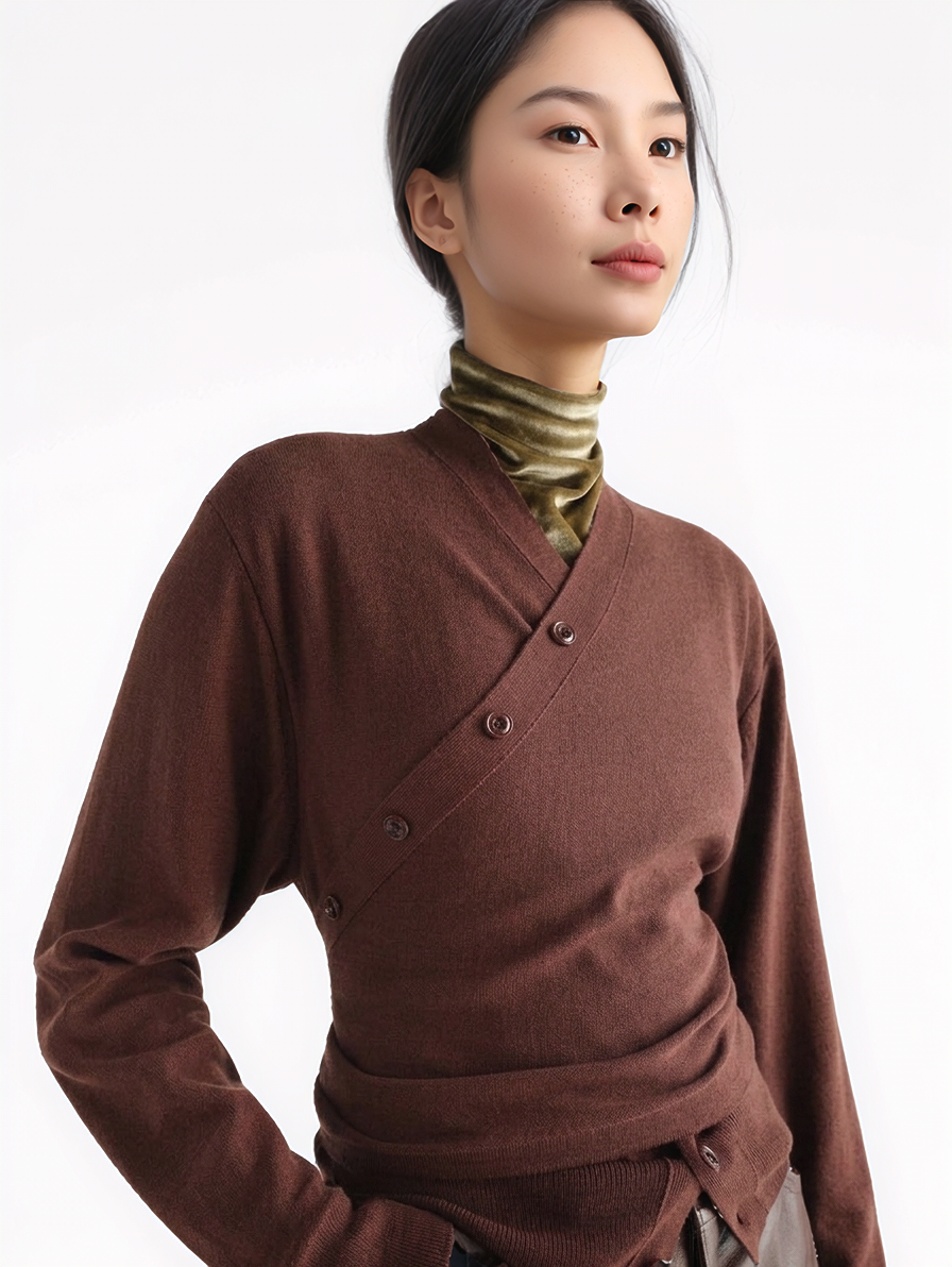 Trompe-l'oeil cardigan