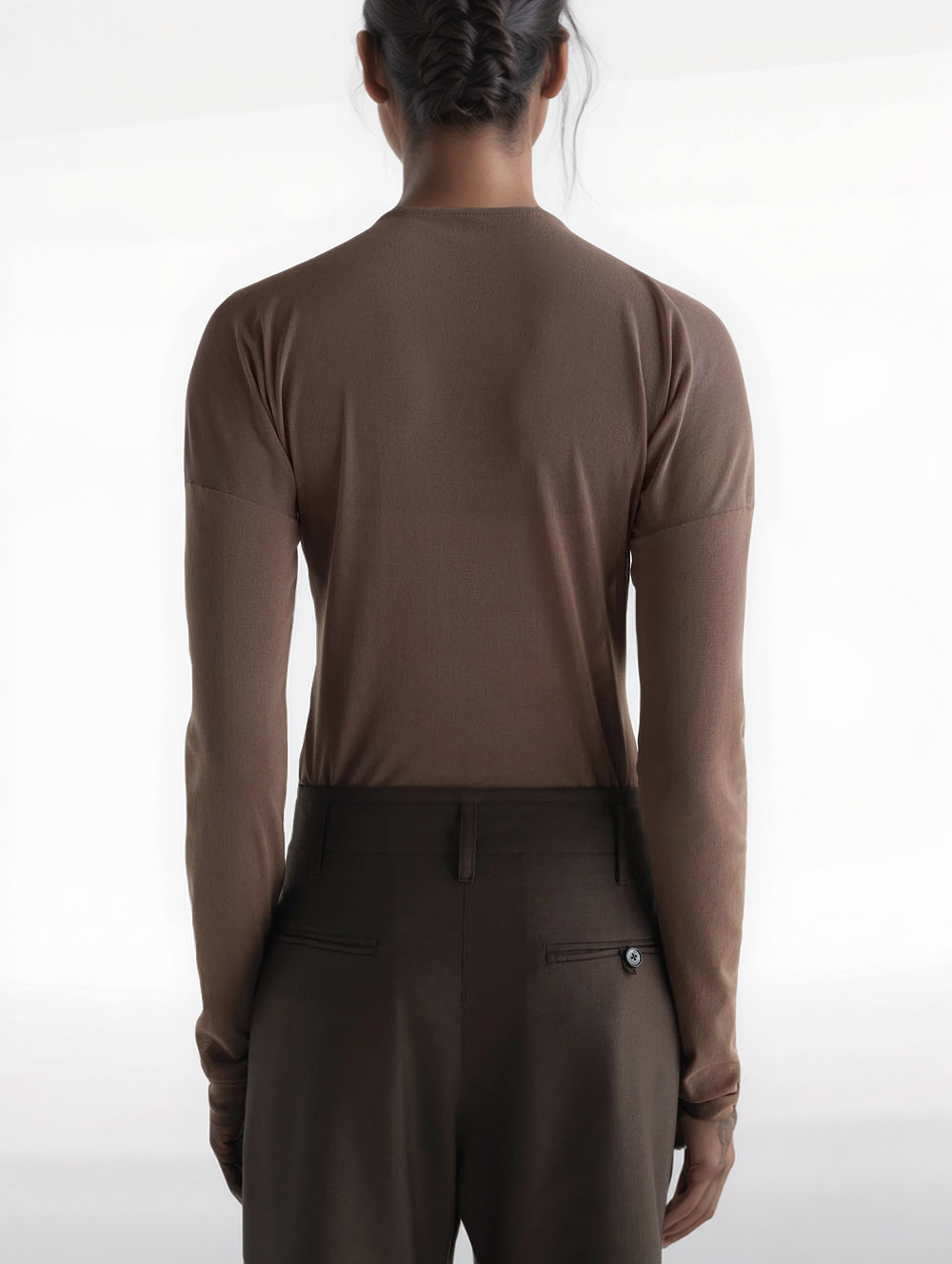 Long sleeve ballerina top