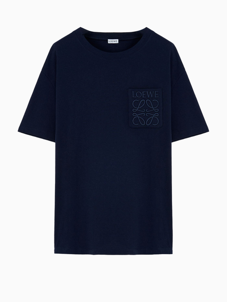 LOEWE ネイビー Tシャツ　S LOEWE アナグラムTシャツ