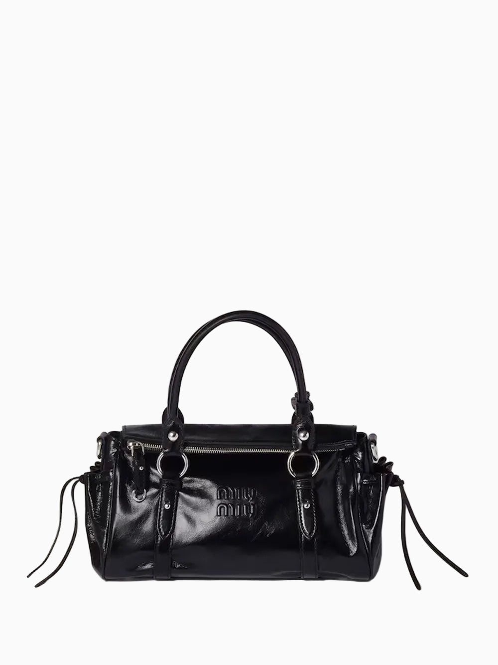 Bolso de piel brillante