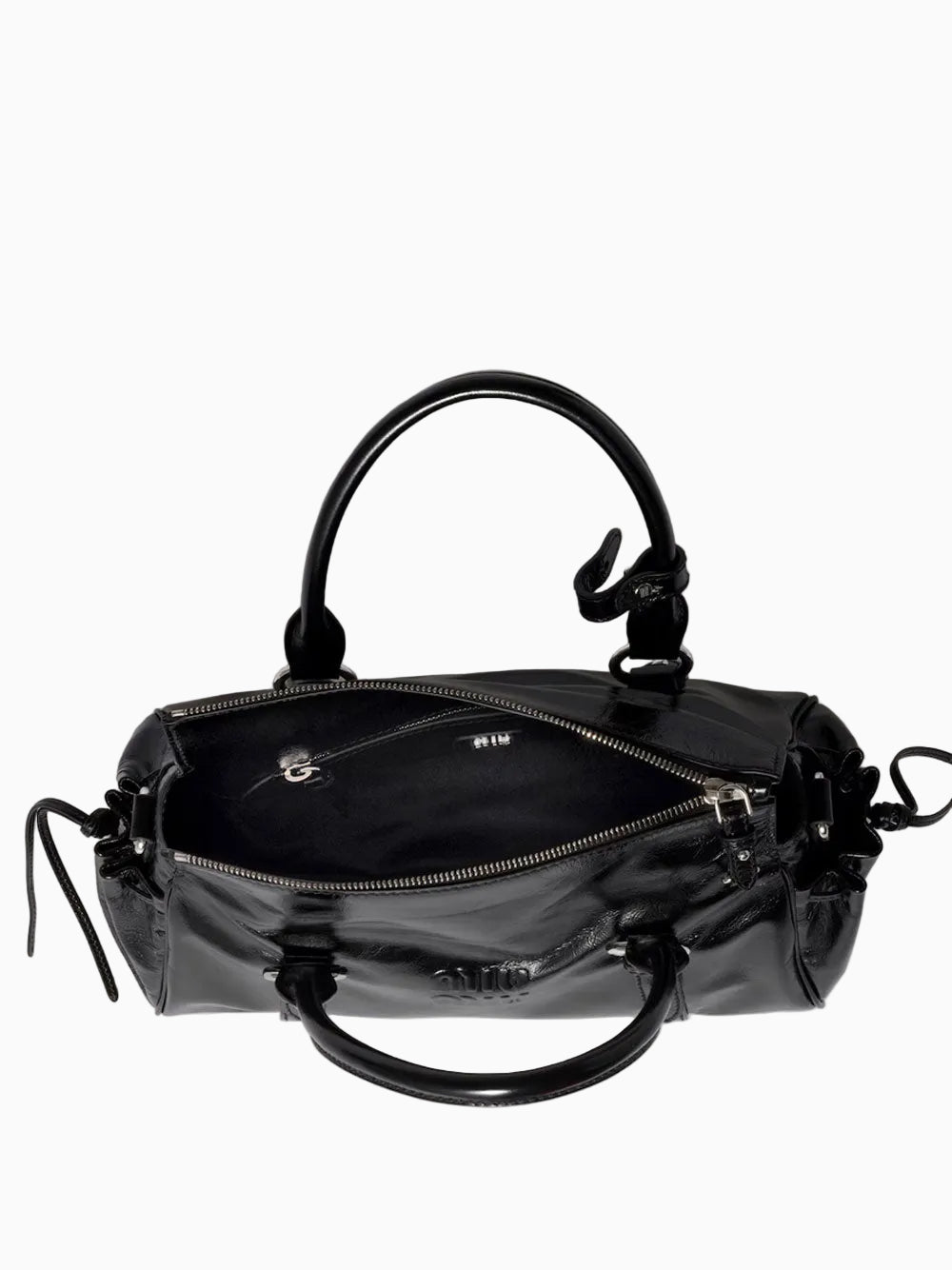 Bolso de piel brillante