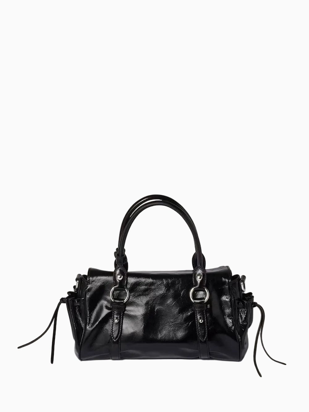 Bolso de piel brillante
