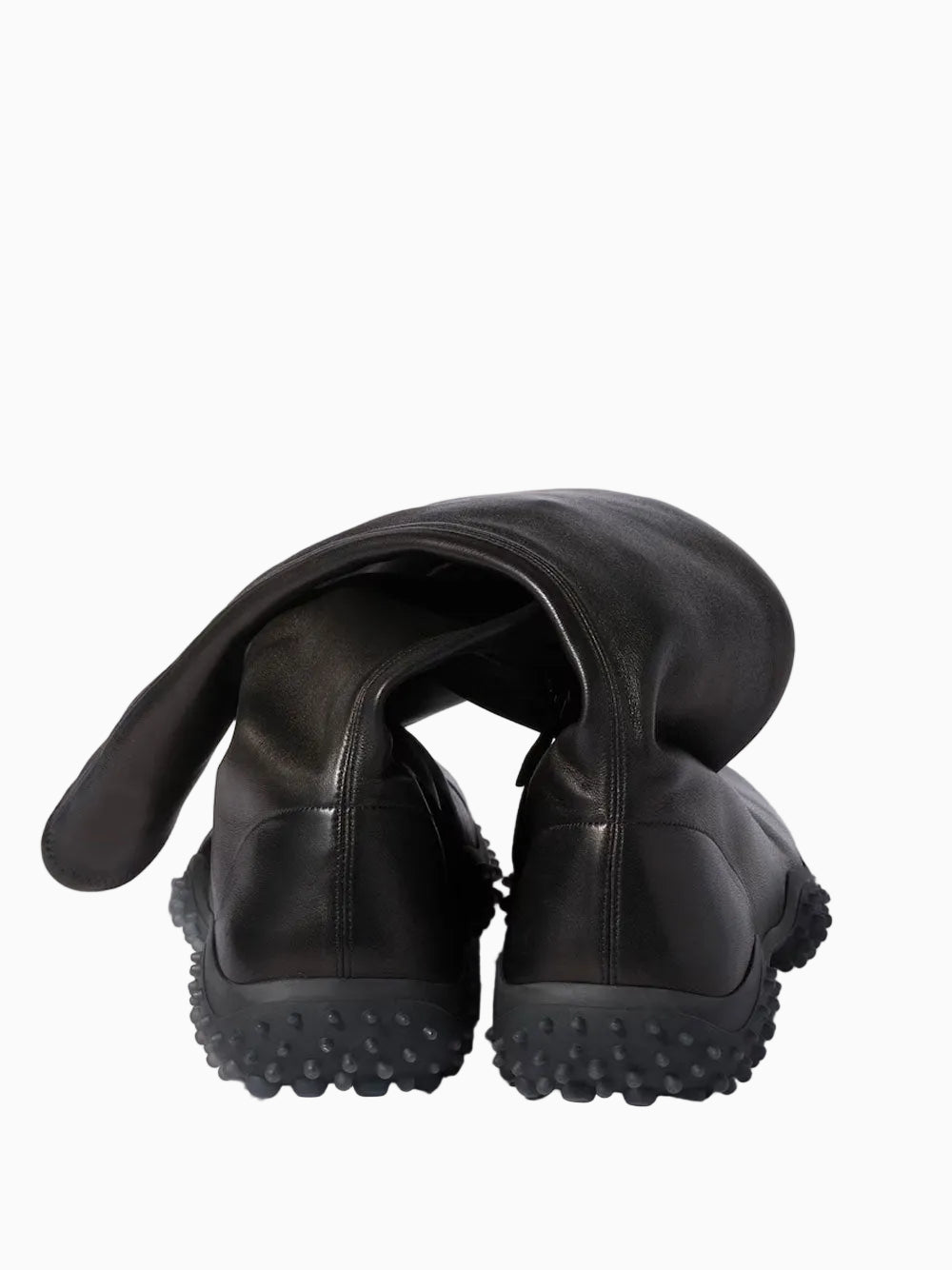 Stretch nappa leather boots