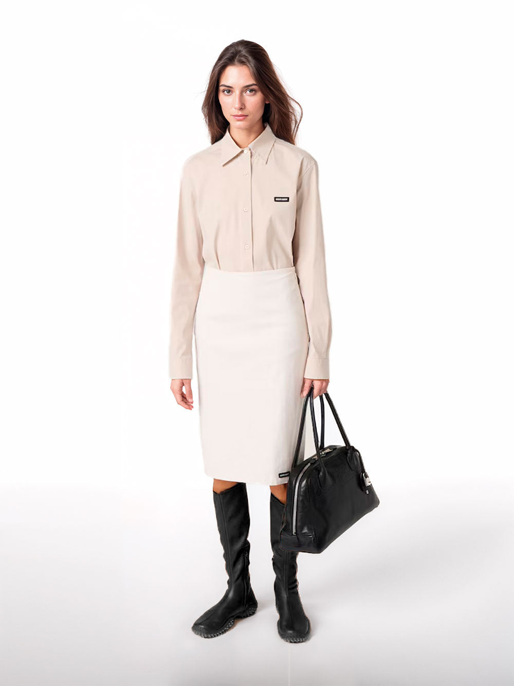 Stretch poplin shirt