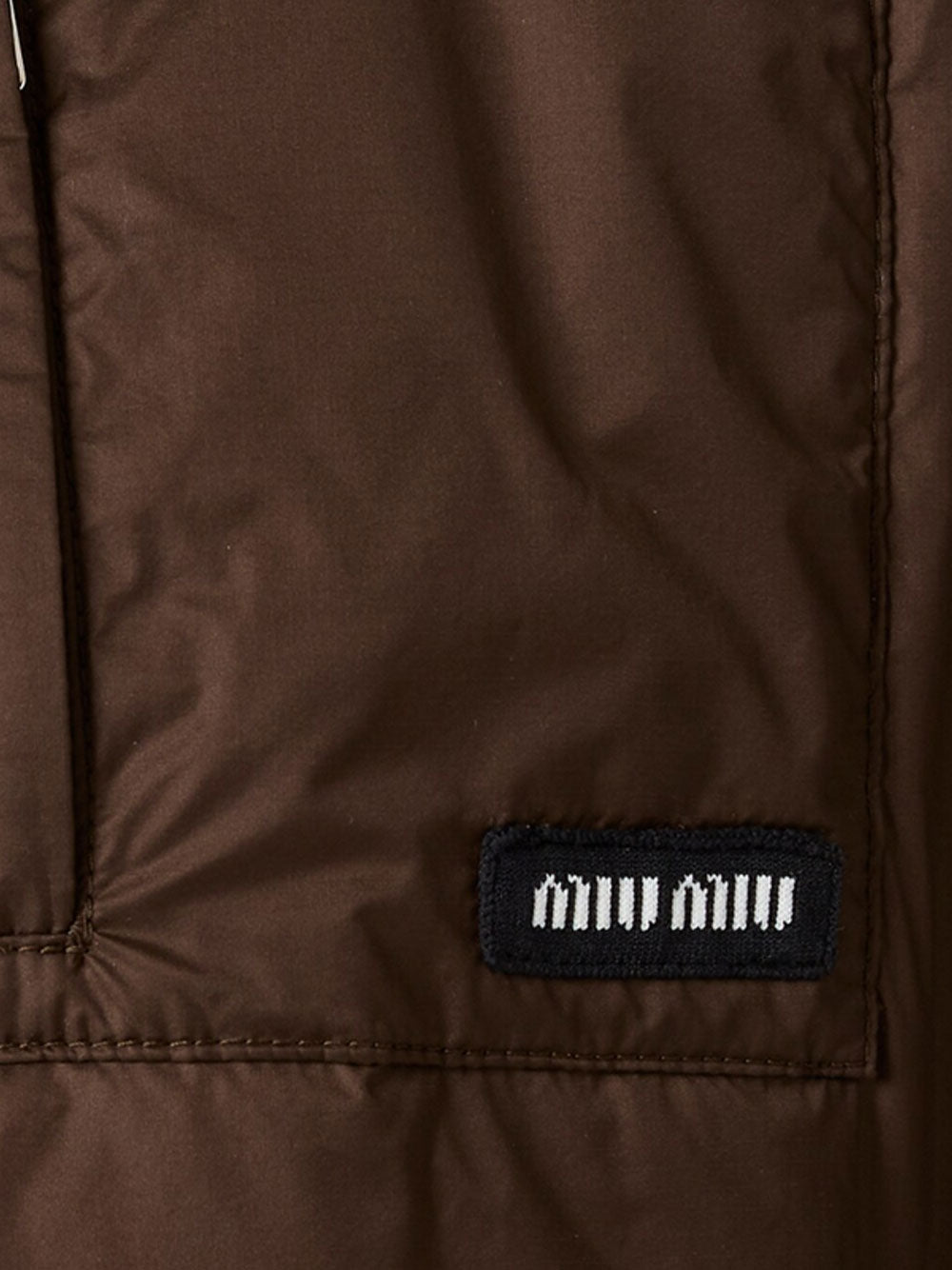 Cropped ripstop down jacket
