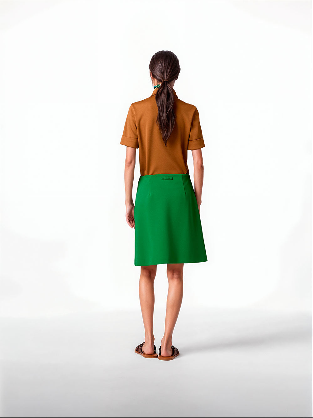 Falda de punto técnico