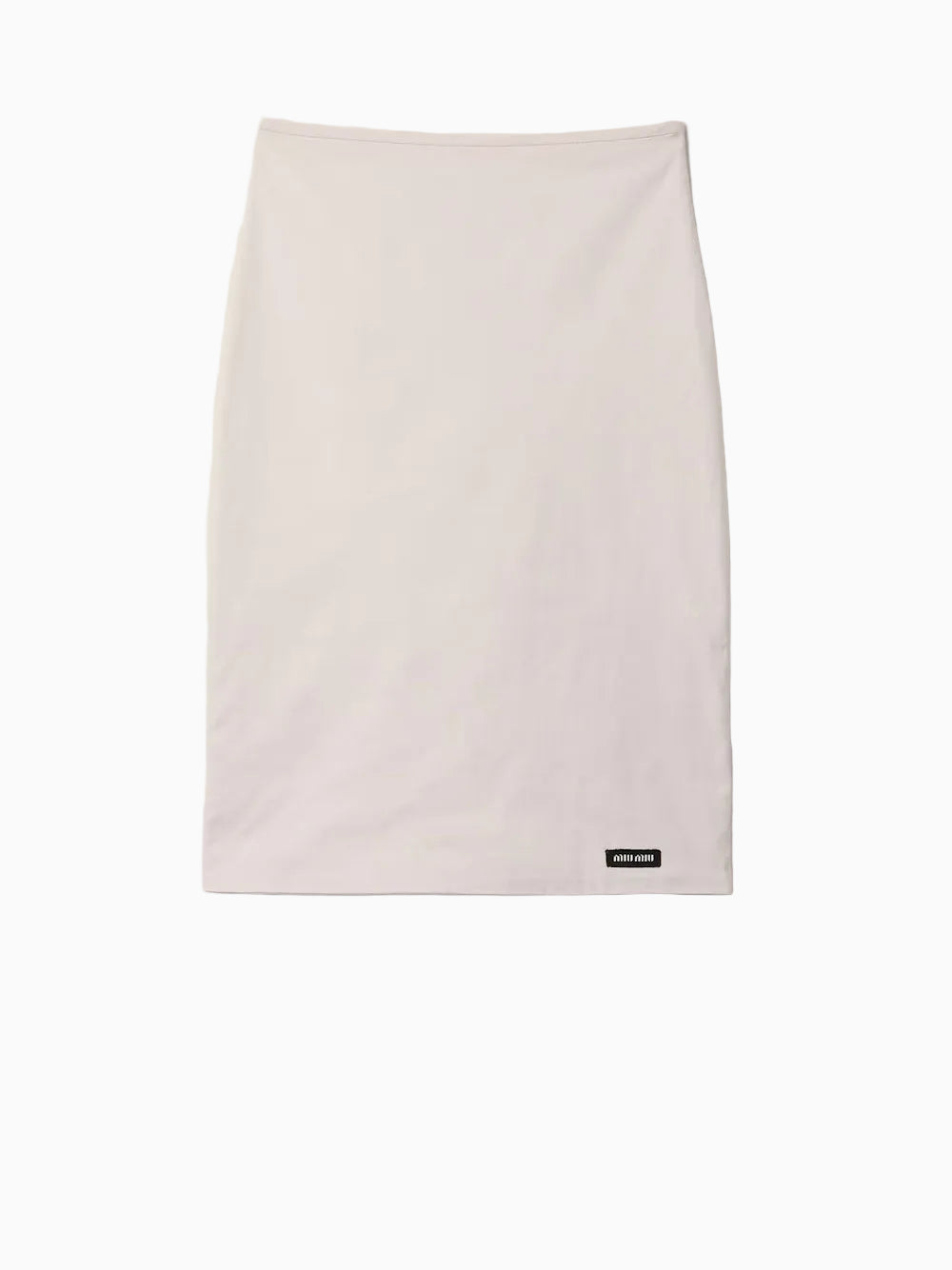 Stretch poplin skirt
