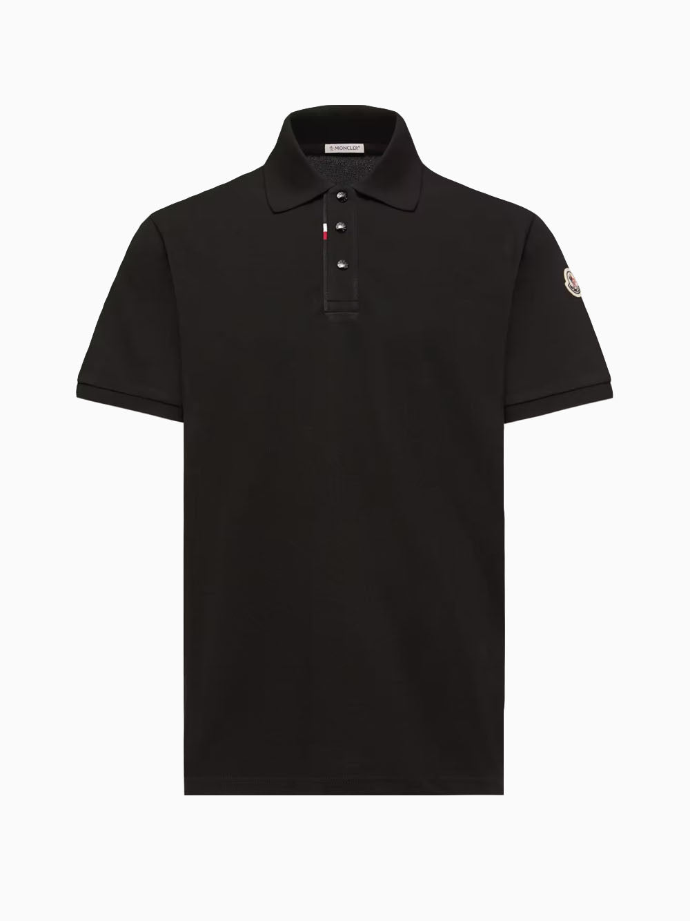 Black polo shirt