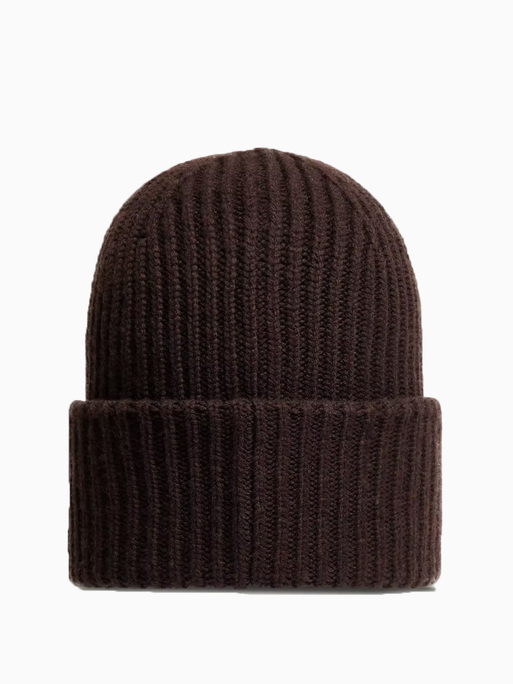 Gorro de punto marrón