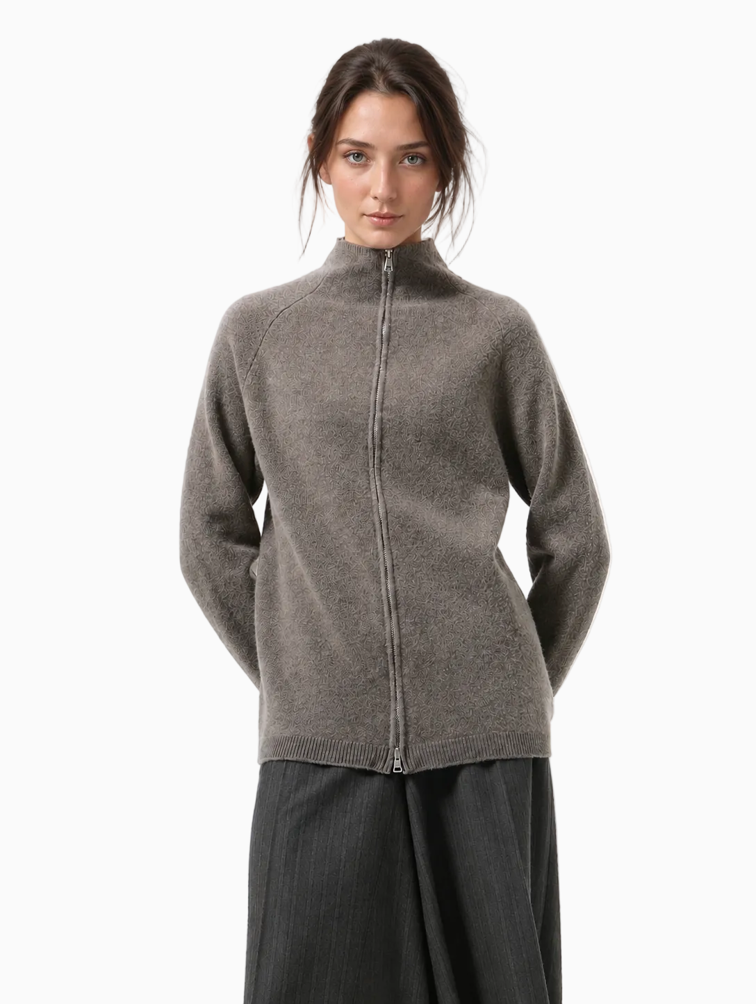 Dash zip cardigan
