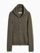 Level hood cardigan