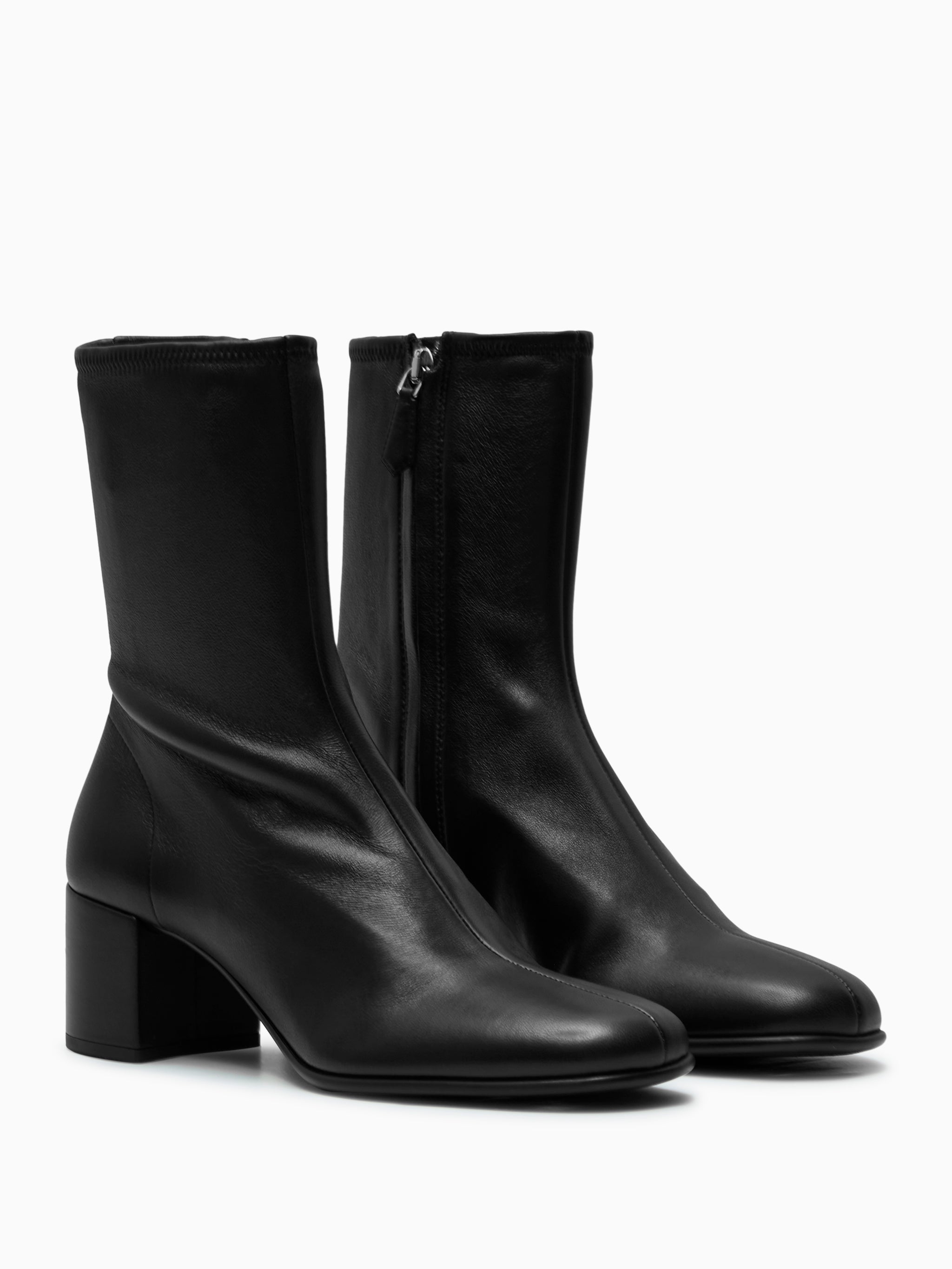 Botines de piel napa