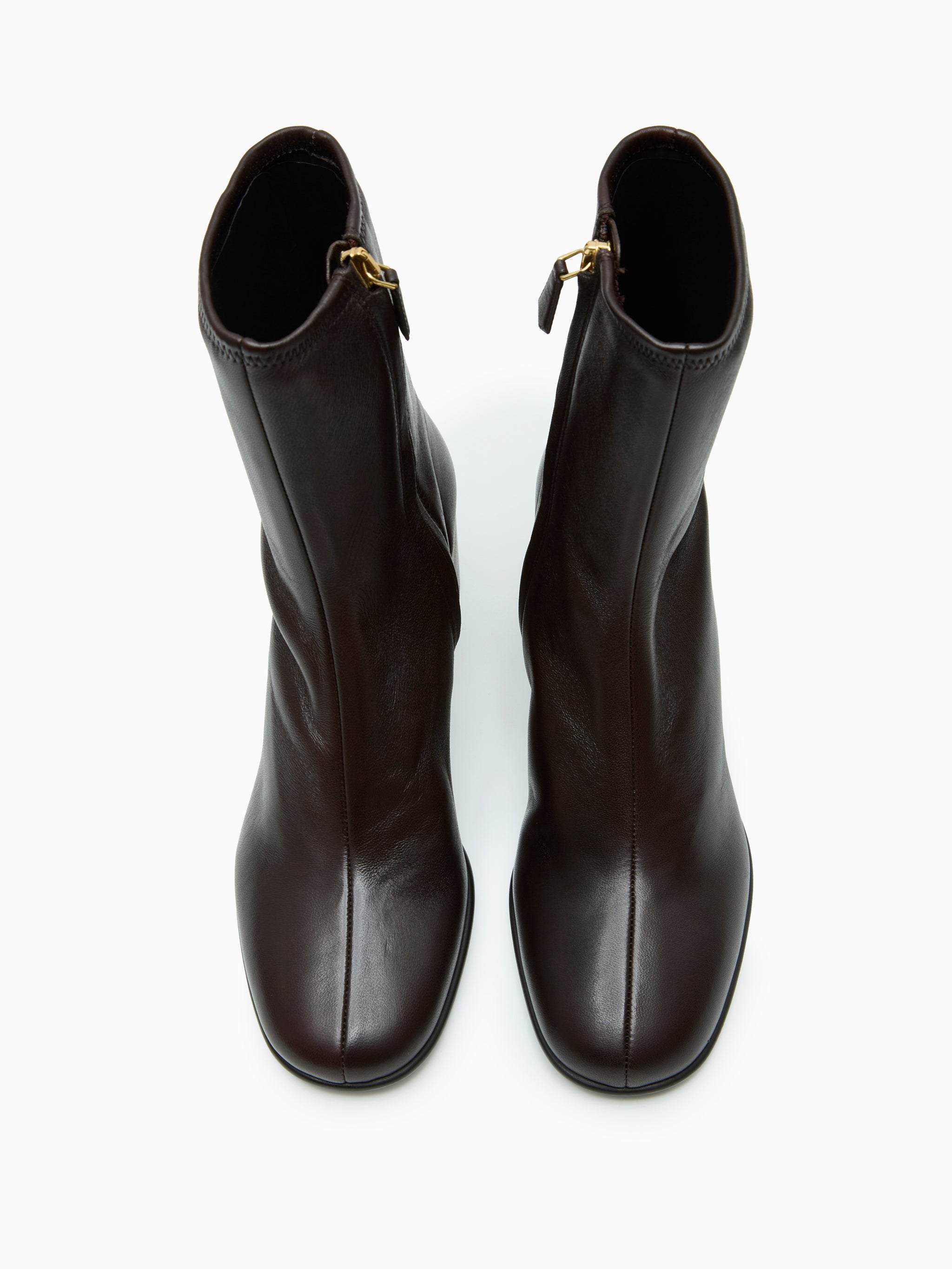 Botines de piel napa