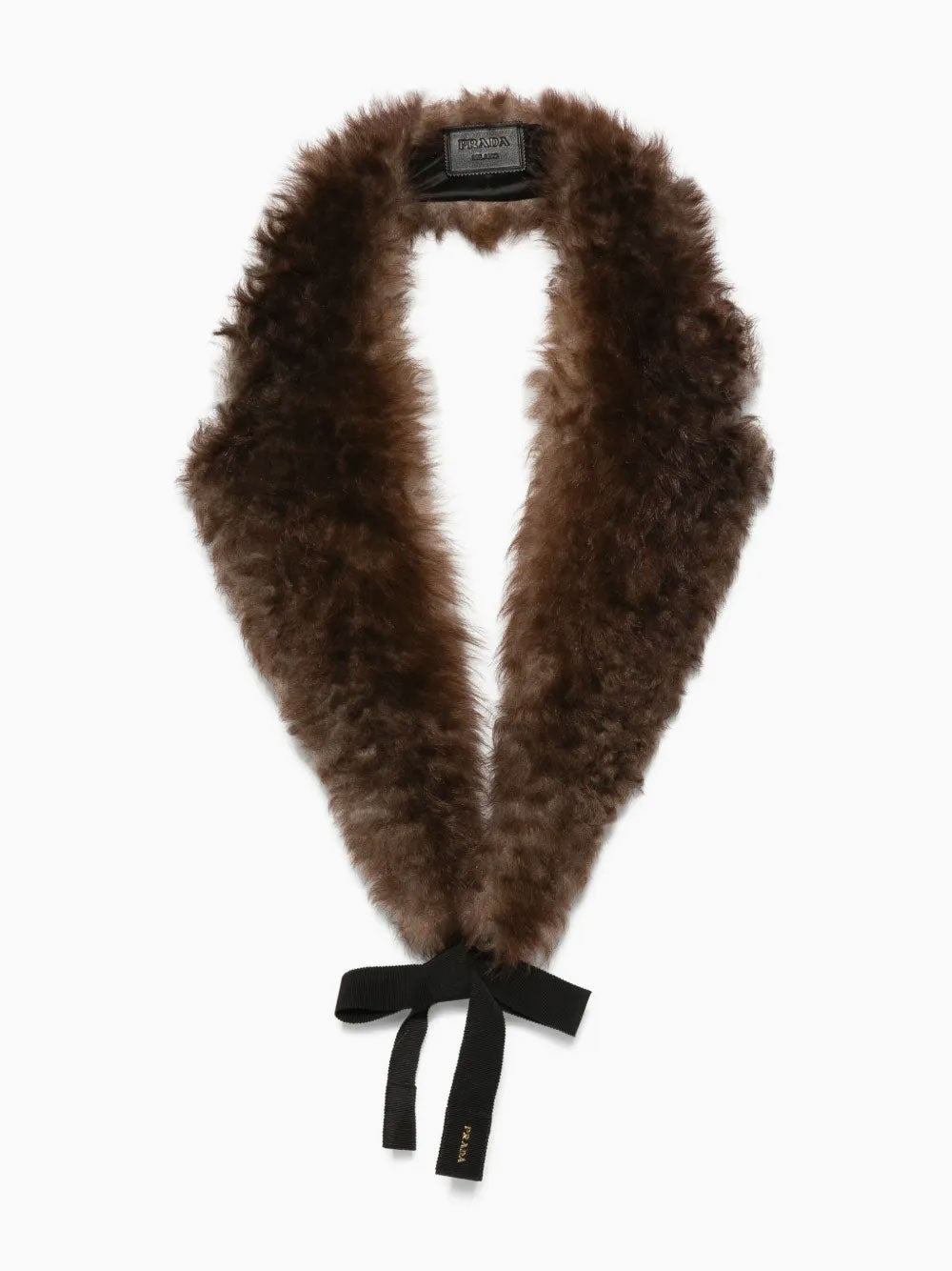 Shearling-bow scarf