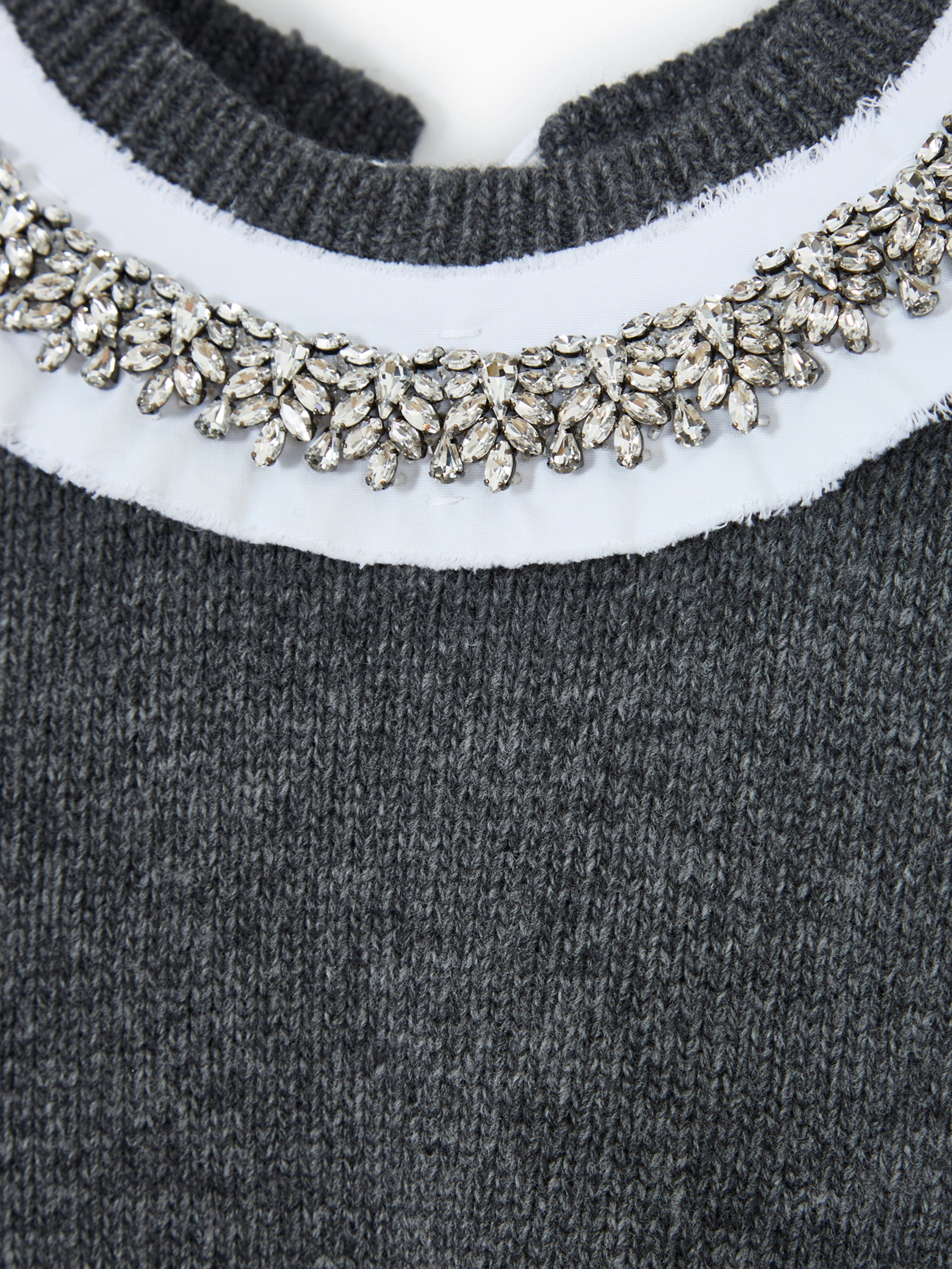 Rhinestone-embellished sweater