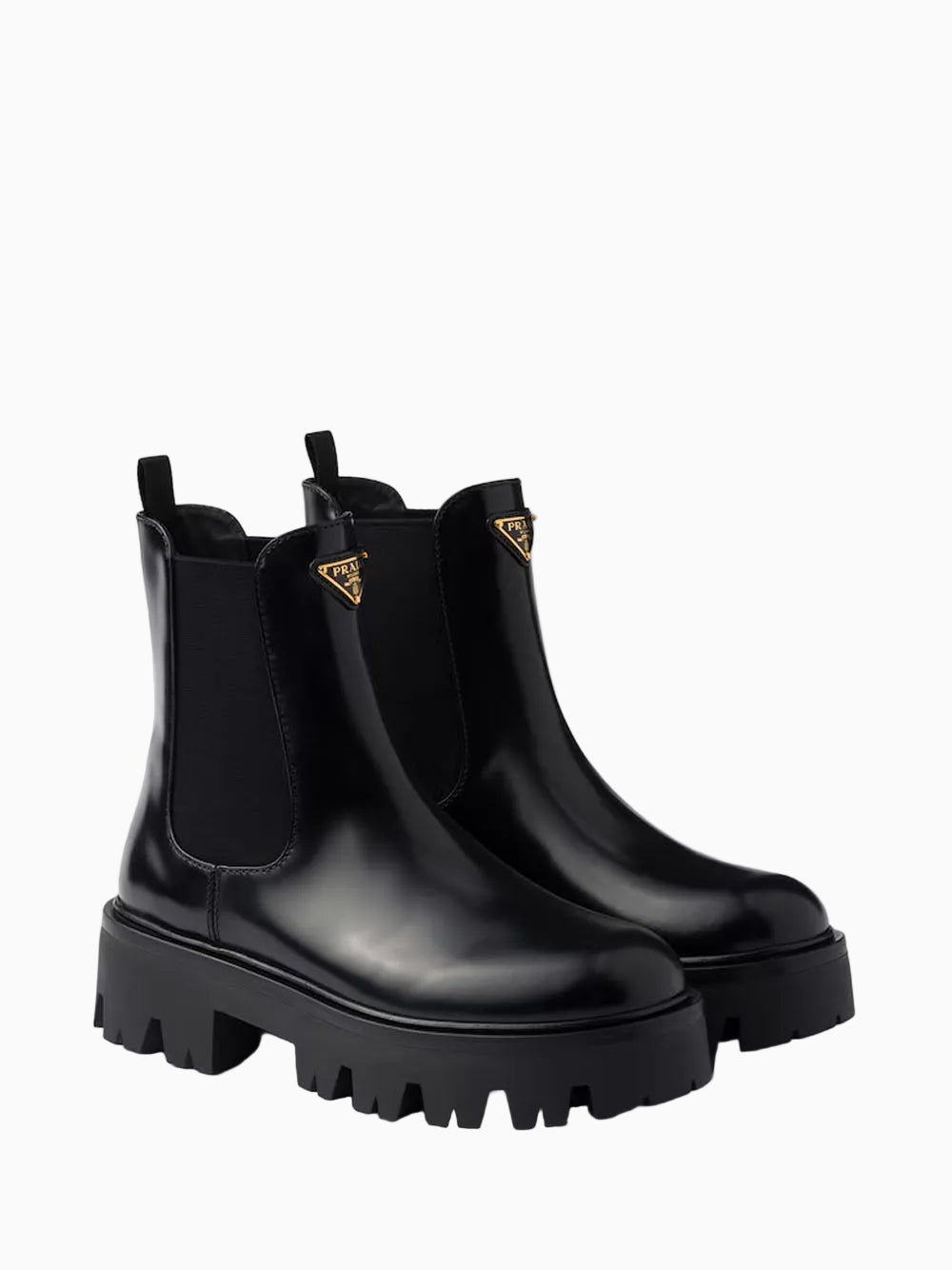 Brushed leather boooties